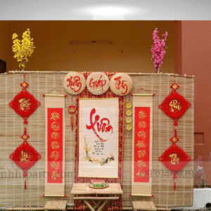 liễn câu đối phụ kiện trang trí tết