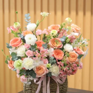 Hoa sinh nhật - Hoa Tulip cam nhạt - Tặng Mẹ