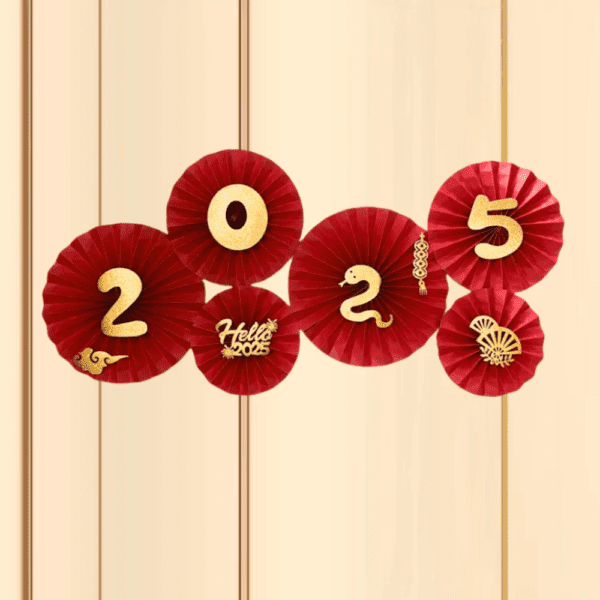 bảng quạt phụ kiện trang trí tết 2025