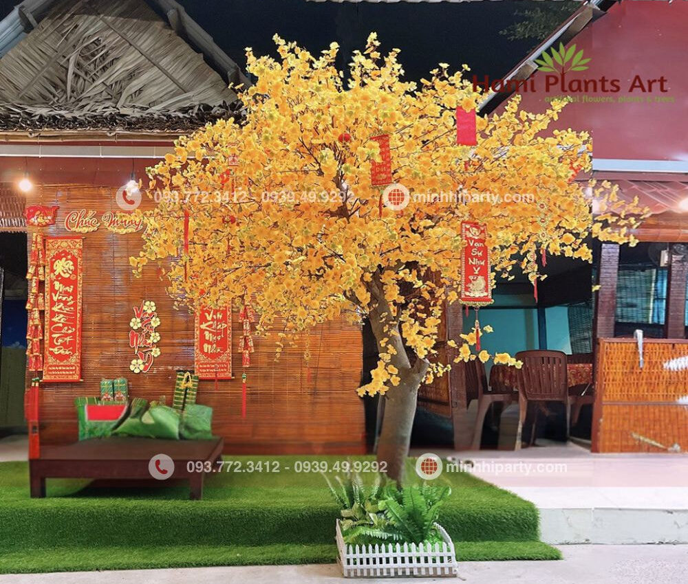 trang tri tet 1 72 e1756058430406 Cho thuê mai giả trang trí tết size lớn