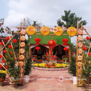 Cổng chào trang trí tết truyền thống
