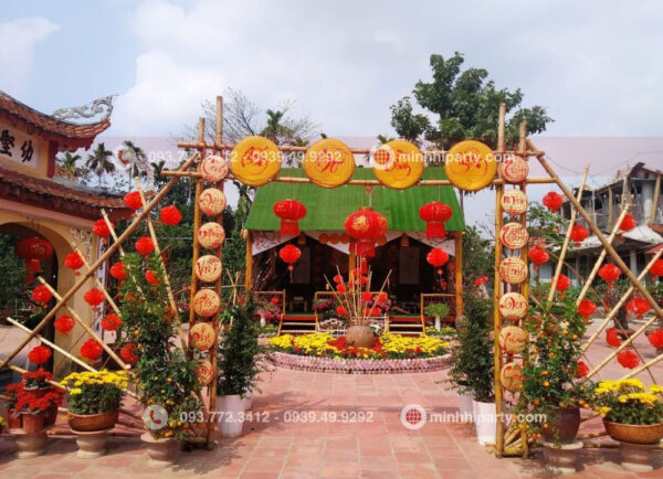 Cổng chào trang trí tết truyền thống