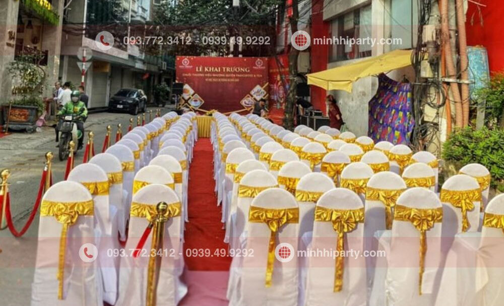 Cho thuê Bàn ghế đa dạng tone màu cho khách lựa chọn