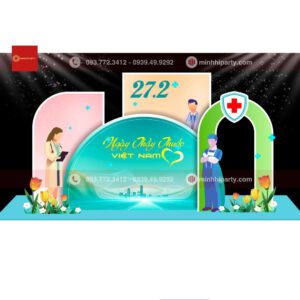 Mau trang tri ngay thay thuoc 6 www.minhhiparty.com