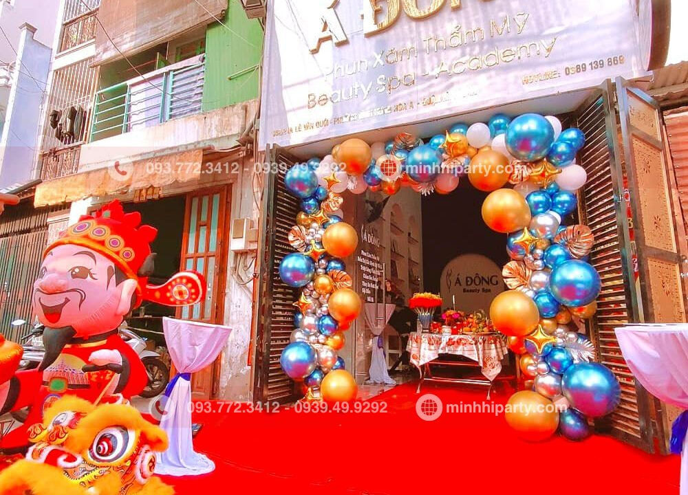 Trang trí cổng bong bóng khai trương công ty cửa hàng