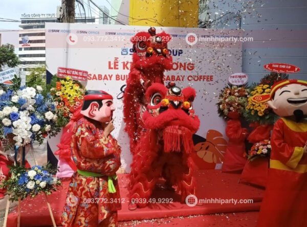 Dịch vụ múa lân khai trương tại HCM do Minh Hi cung cấp
