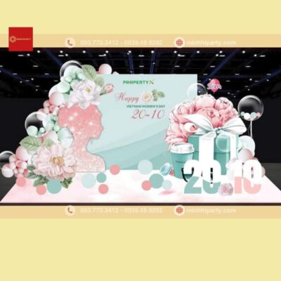 Dịch Vụ Trang Trí 20/10 Tại Minh Hi Party là giải pháp hoàn hảo để mang đến những không gian sự kiện ấn tượng, độc đáo cho ngày Phụ Nữ Việt Nam 20/10.