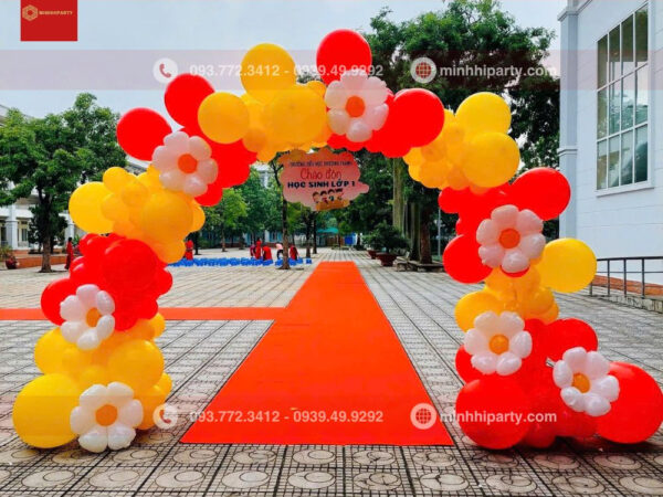 Cổng bong bóng freestyle trang trí sự kiện khai trương