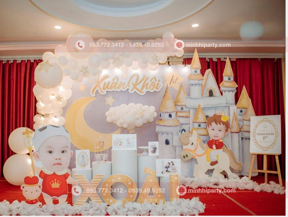 trang tri thoi noi 2 19 e1753077454583 Trang trí thôi nôi Xuân Khôi thiết kế theo chủ đề hoàng tử