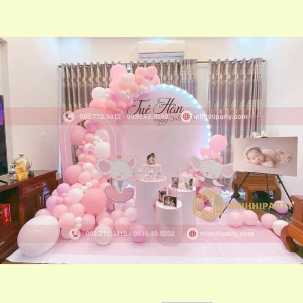 trang trí thôi nôi bé gái với không gian tại nhà