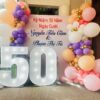 Trang Trí Tiệc Kỷ Niệm 50 Năm Ngày Cưới – Nguyễn Tiến Cầm & Phạm Thị Tú | Ấm Áp – Vui Tươi – Rực Rỡ Tình Yêu Bạc