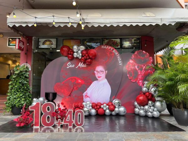 Mẫu trang trí sinh nhật người lớn tại Minh Hi Party