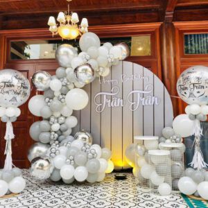 Mẫu trang trí tiệc sinh nhật Trân Trântaij Villa 88 do Minh Hi Party thực hiện