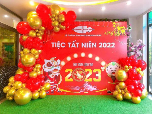 trang tri tiec tat nien vinamotor quang ninh 2