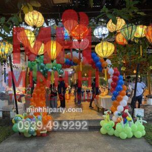 trang tri su kien trung thu 46 Cổng bong bóng cây đa trang trí sự kiện trung thu