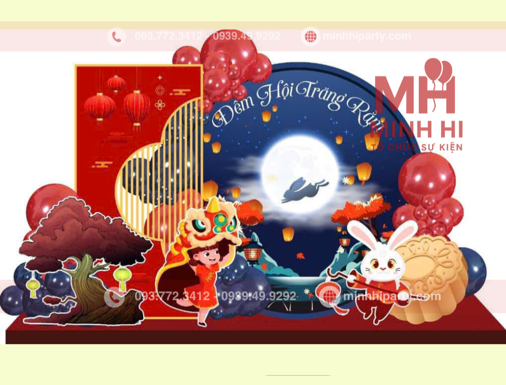 Trang trí trung thu cho trường học