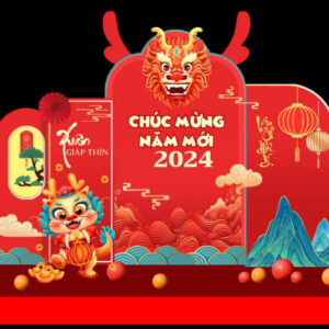 Trang Trí Sự Kiện Tết Giáp Thìn 2024 – Không Gian Rồng Uy Nghi & Chúc Phúc Đầu Năm
