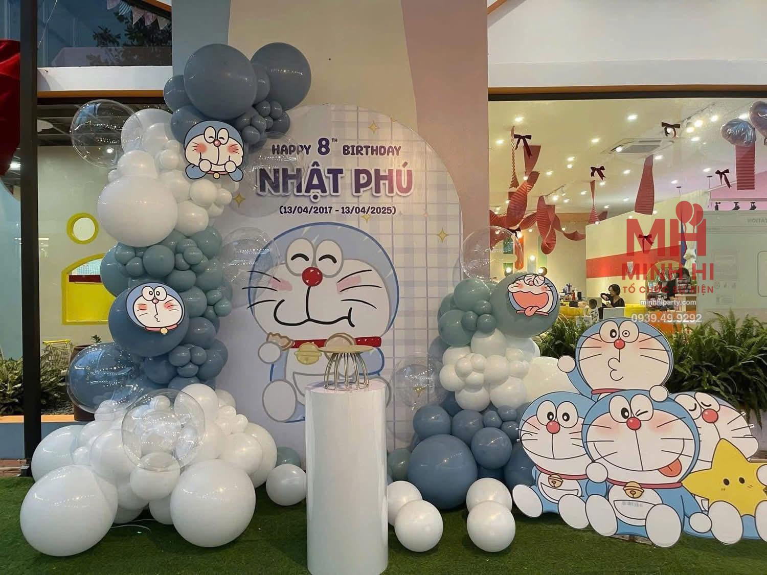 IMG 0995 Trang trí sinh nhật Nhật Phú chủ đề Doraemon