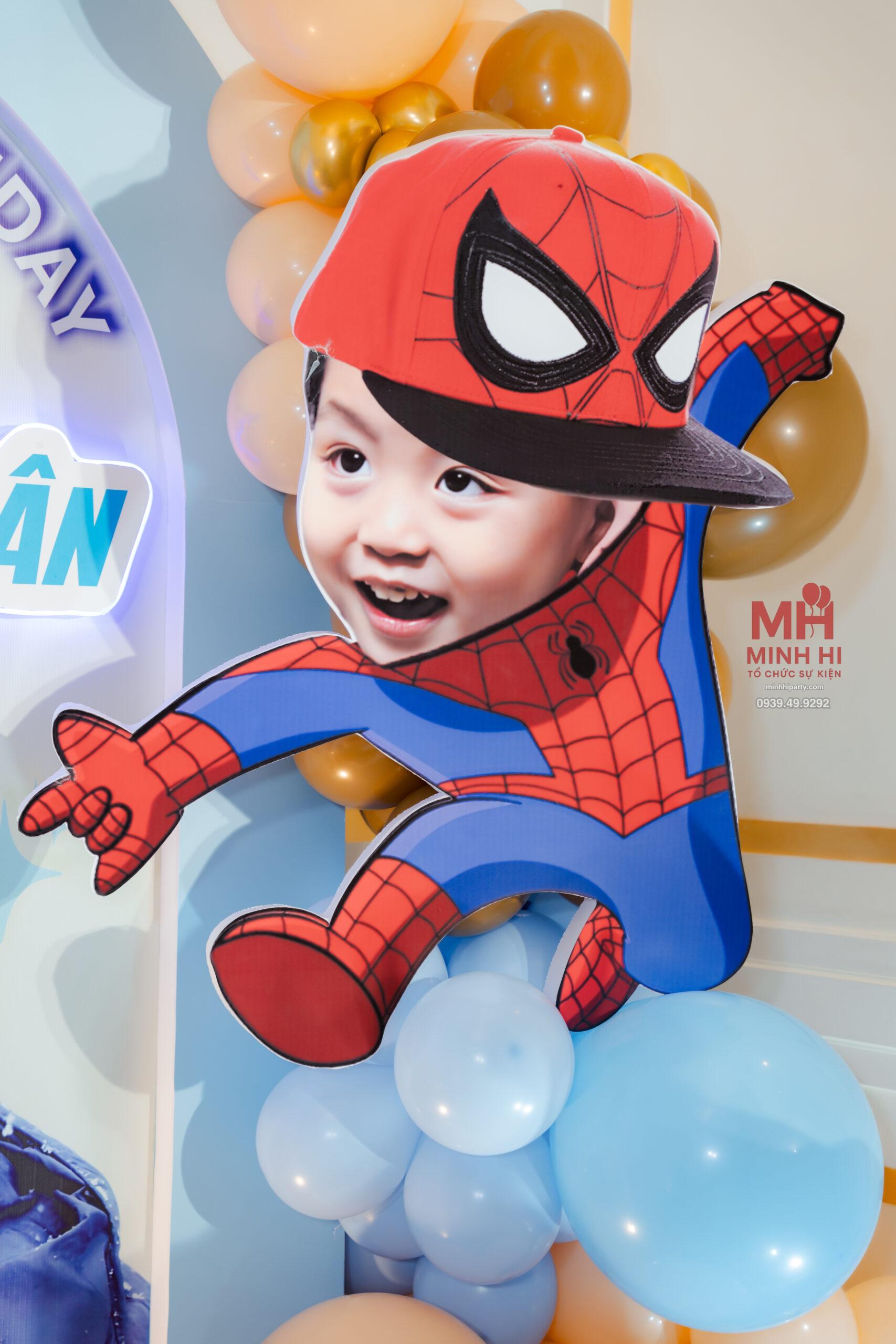 NHD07949 scaled Ảnh chibi bé thiết kế theo chủ đề Spiderman
