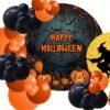 Trang tr su kien halloween3618 Trang trí halloween với backdrop cổ điển đơn giản