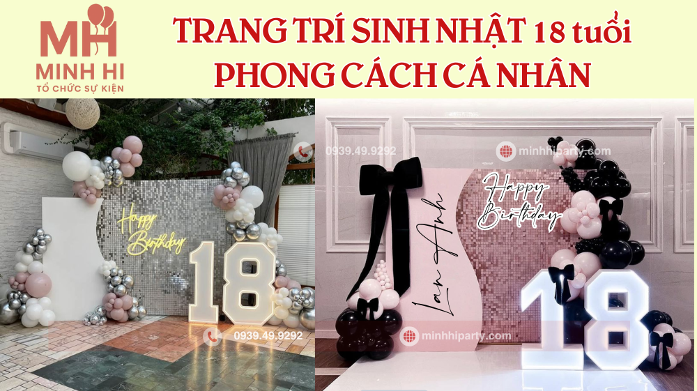 Trang tri sinh tuoi 18 phong cach ca nhan hoa 16 Trang trí sinh nhật người lớn theo phong cách cá nhân hoá - sinh nhật tuổi 18