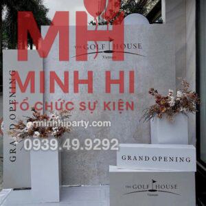 Trang tri su kien khai truong 19 Sự Kiện Khai Trương The Golf House Vietnam: Dấu Ấn Sang Trọng & Phong Cách Golf