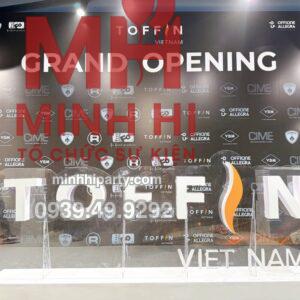 Trang tri su kien khai truong 31 Dịch vụ trang trí khai trương Toffin sang trọng