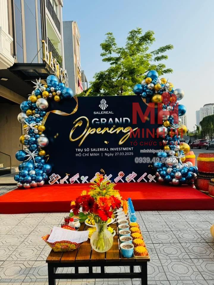Trang tri su kien khai truong 46 Trang trí sự kiện khai trương sang trọng