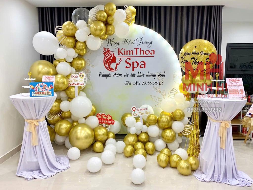 Trang tri su kien khai truong 59 Trang trí khai trương cửa hàng Kim Thoa Spa
