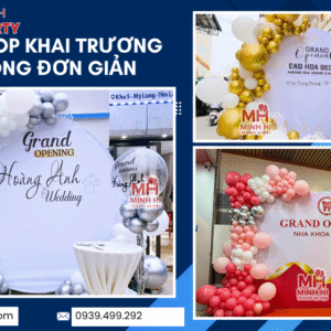 Minh Hi Party chuyên trang trí khai trương văn phòng đơn giản