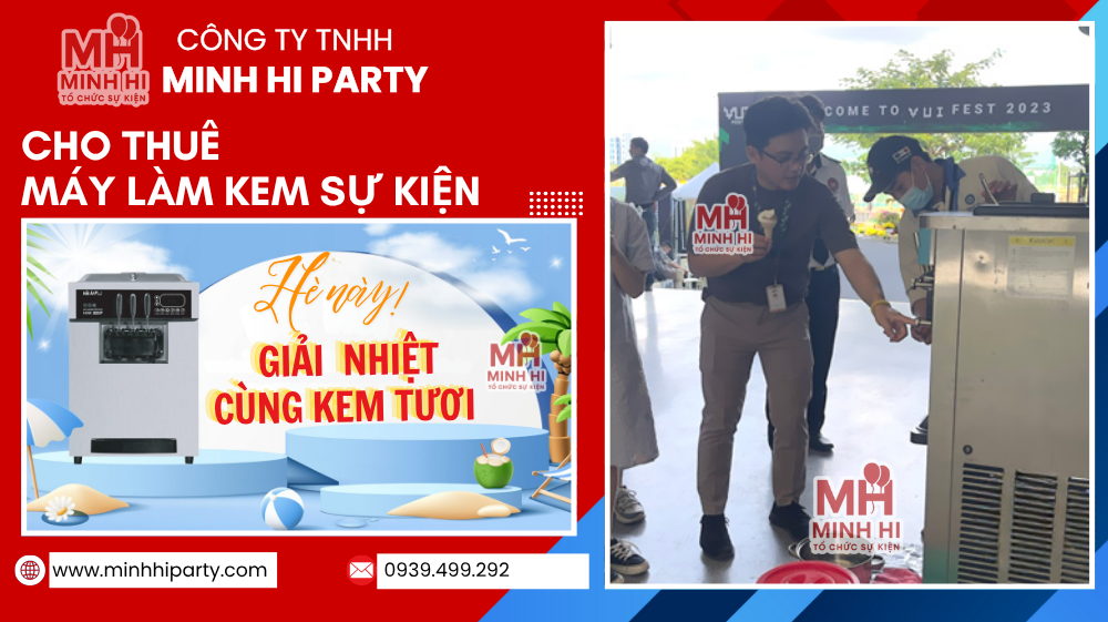cho thue may lam kem su kien 023 Dịch vụ cho thuê máy làm kem do Minh Hi Party cung cấp