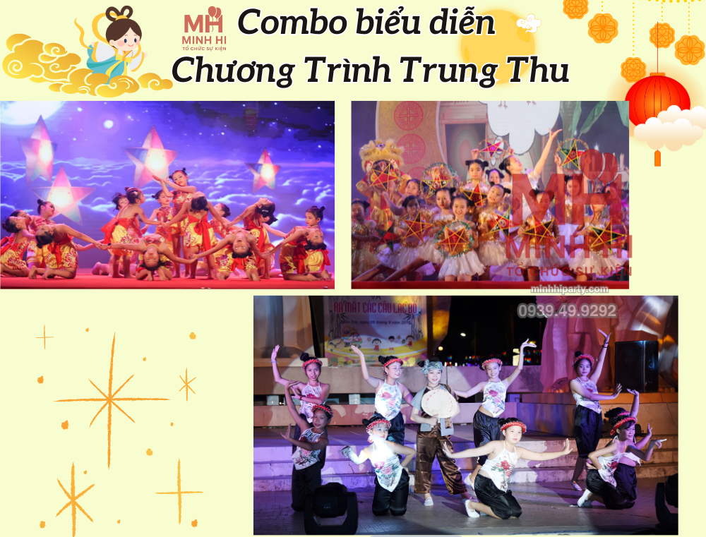 combo bieu dien chuong trinh trung thu 014 Nhóm múa thiếu nhi mở màn biểu diễn chương trình trung thu