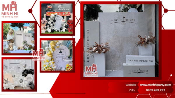 Dịch vụ trang trí khai trương trọn gói của Minh Hi Party tại HCM