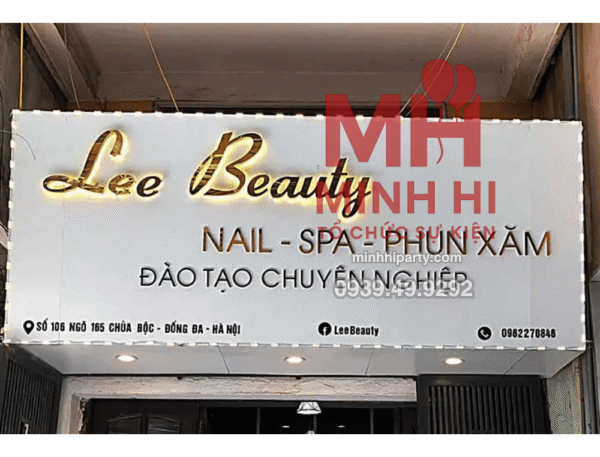 Bảng hiệu cho Lee Beauty - Nail spa