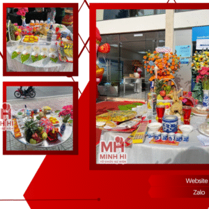 Mâm cúng khai trương do Minh Hi Party cung cấp