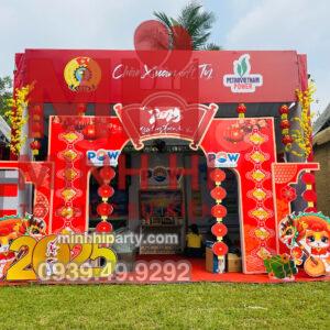 Minh Hi Party gợi ý mẫu cổng chảo trang trí tết kết hợp giữa truyền thống và hiện đại