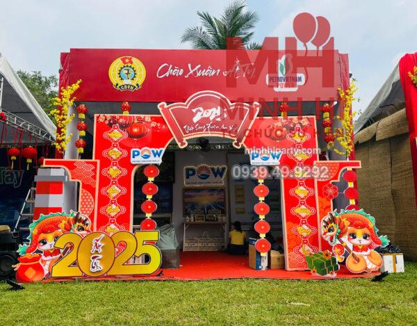 Minh Hi Party gợi ý mẫu cổng chảo trang trí tết kết hợp giữa truyền thống và hiện đại
