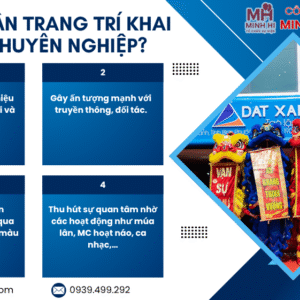 Tại sao cần trang trí khai trương chuyên nghiệp