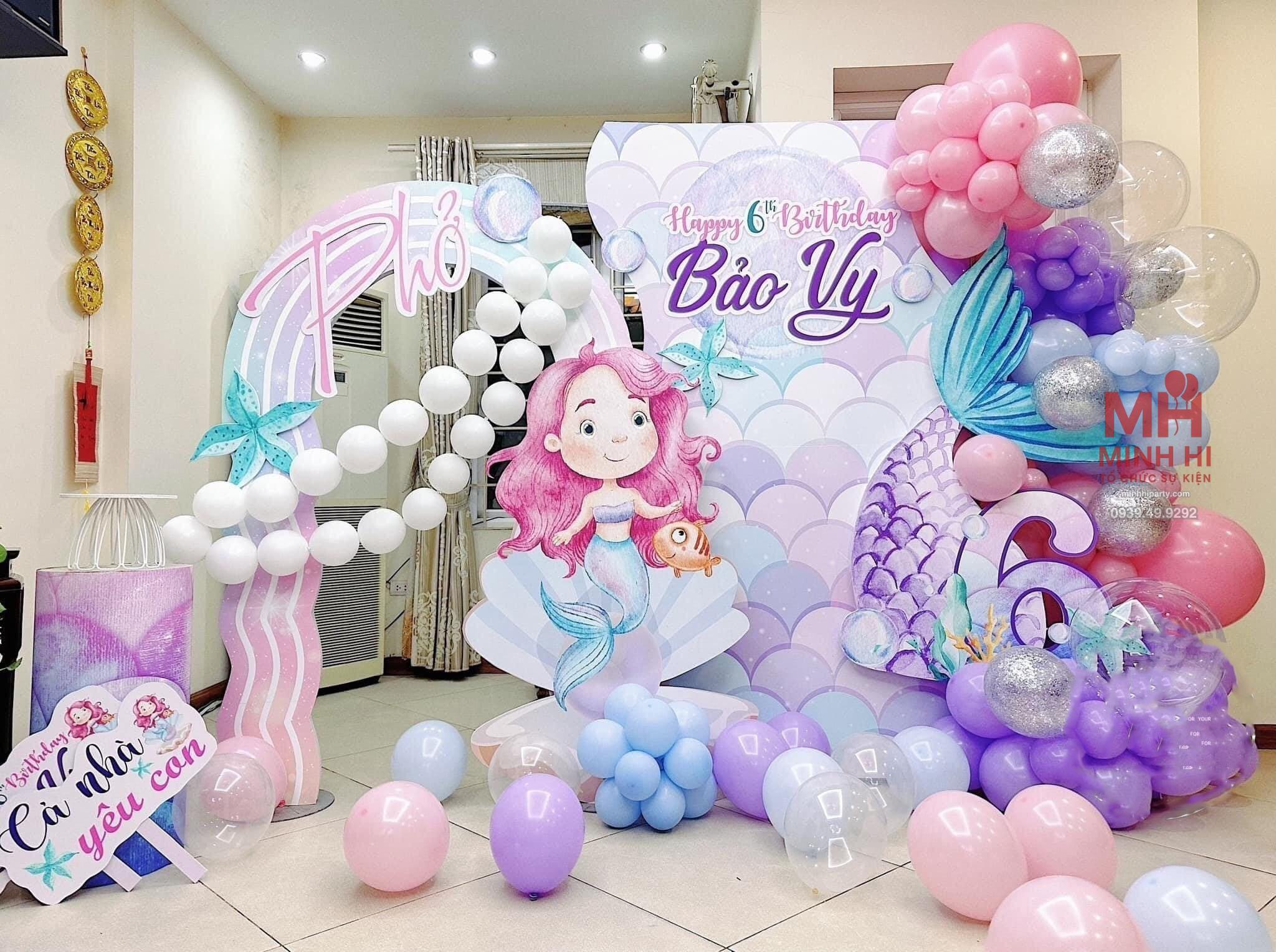 thoi noi be gai chu de cong chua ariel Thôi nôi bé gái chủ đề công chúa Ariel