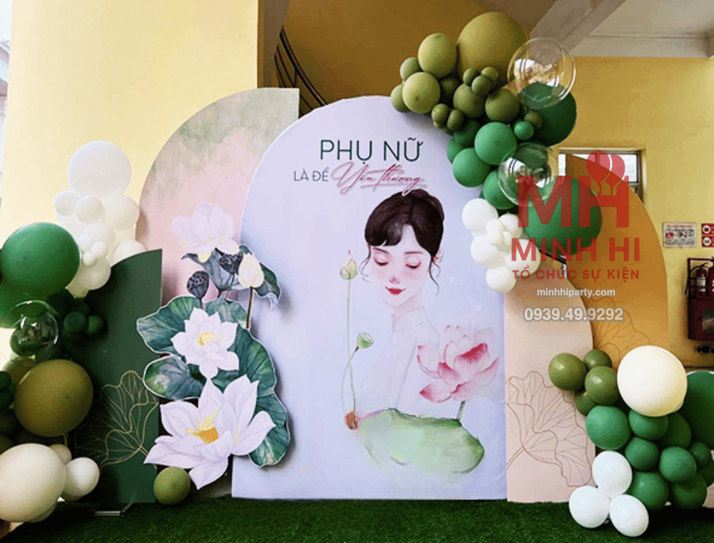 Việc lựa chọn trang trí 20/10 theo chủ đề hoa không chỉ mang lại vẻ đẹp tinh tế mà còn tạo nên bầu không khí ấm áp, sang trọng cho sự kiện.