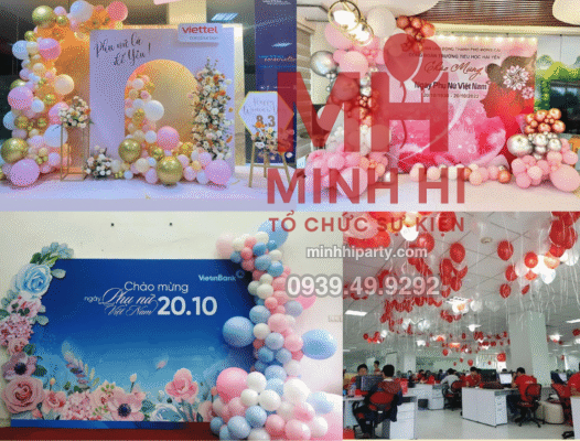 Trang Trí 20/10 với 2- mẫu tảng trí mới nhất hiện nay
