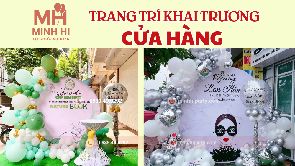 trang tri khai truong cua hang tong hop 03 Trang trí khai trương cửa hàng đơn giản tiết kiệm