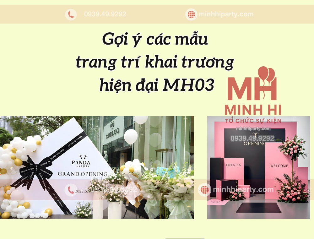 Trang trí khai trương MH03