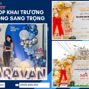 Trang trí khai trương văn phòng phong cách sang trọng