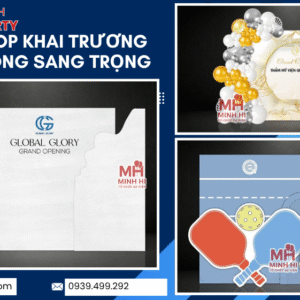 Mẫu thiết kế trang trí khai trương văn phòng