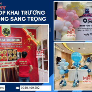Minh Hi Party chuyên trang trí khai trương văn phòng sang trọng hiện đại