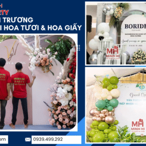 Dịch vụ trang tí khai trương văn phòng với hoa tươi