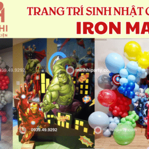 Gợi ý các mẫu trang trí sinh nhật chủ đề Ironman tham khảo