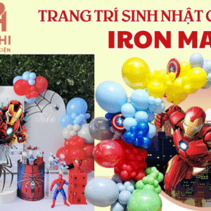 Mẫu trang trí sinh nhật chủ đề Ironman