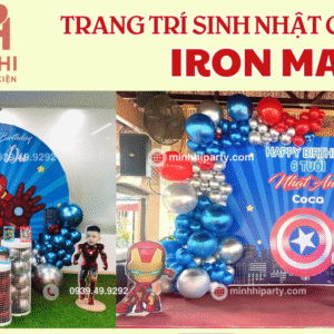 Mẫu trang trí sinh nhật chủ đề Ironman
